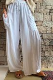 Huxley Barrel Pant White